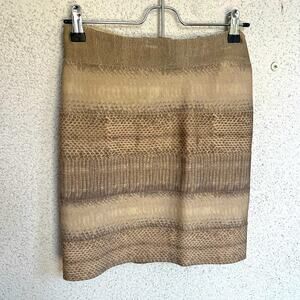 EUC Herve Leger snakeskin bandage mini skirt small